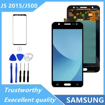 100% Тест j500f ЖК-дисплей Для Samsung Galaxy J5 2015 J500 J500FN J500M J500H ЖК-дисплей с Сенсорным экраном Дигитайзер В Сборе