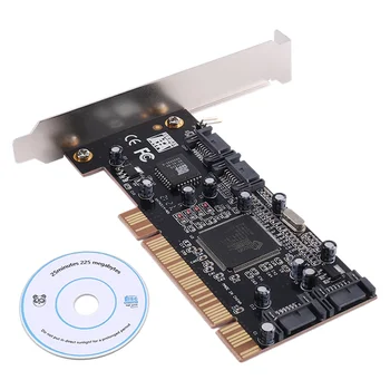 4-Портовая карта RAID-контроллера PCI Expand Card 2.0 SATA II с чипом Sil3114, внутренние порты PCI Sata, карта Raid-контроллера