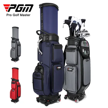 PGM Новая Мужская сумка для гольфа с тормозами, Четырехколесная Телескопическая сумка с плоским Толчком, Воздушная Накладка