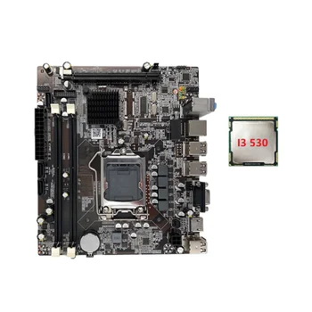 Материнская плата H55 LGA1156 Поддерживает процессор серии I3 530 I5 760 с памятью DDR3 Материнская плата настольного компьютера с процессором I3 530