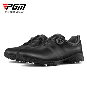 Мужская обувь для гольфа PGM, Противоскользящие Водонепроницаемые Дышащие Поворотные Шнурки, Повседневные кроссовки для Гольфа, Тренировочная обувь для гольфа