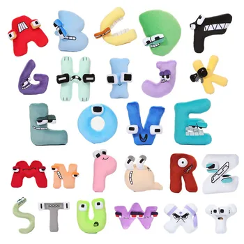 Новые плюшевые игрушки с алфавитом 26 букв, обучающая кукла Kawaii Animal Plushi для детей и взрослых, Рождественский подарок на Хэллоуин